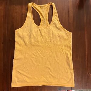 Lululemon Athletica- Swiftly Tech Racerback Tank Top 2.0- Size 12- Dark Yellow